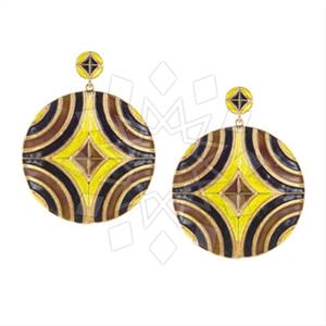 925 Sterling Silver Geometric Dangle Earrings