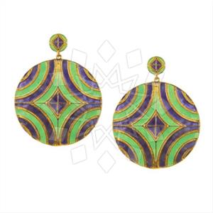 925 Sterling Silver Geometric Dangle Earrings