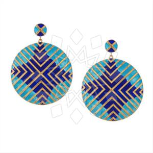 925 Sterling Silver Geometric Dangle Earrings