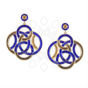 925 Sterling Silver Geometric Dangle Earrings