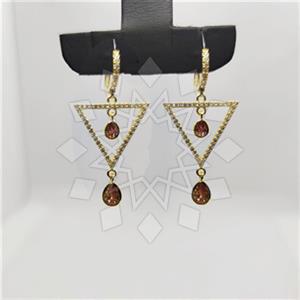 925 Sterling Silver Geometric Dangle Earrings