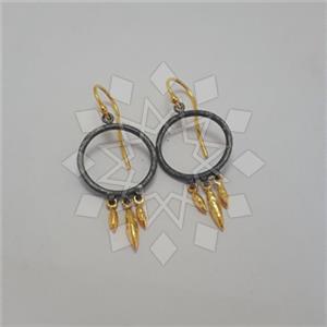 925 Sterling Silver Geometric Dangle Earrings