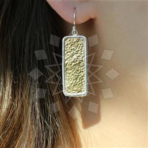 925 Sterling Silver Geometric Dangle Earrings