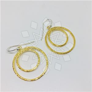 925 Sterling Silver Geometric Dangle Earrings