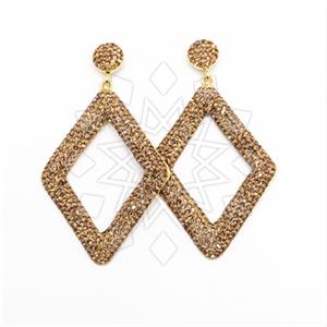 925 Sterling Silver Geometric Dangle Earrings