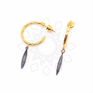 925 Sterling Silver Geometric Dangle Earrings