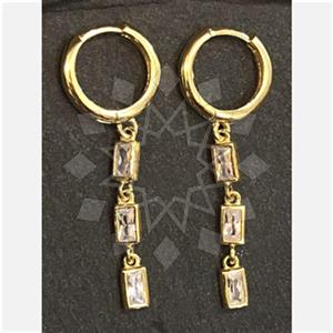 925 Sterling Silver Geometric Dangle Earrings