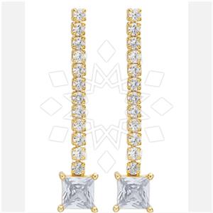 925 Sterling Silver Geometric Dangle Earrings