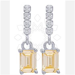 925 Sterling Silver Geometric Dangle Earrings