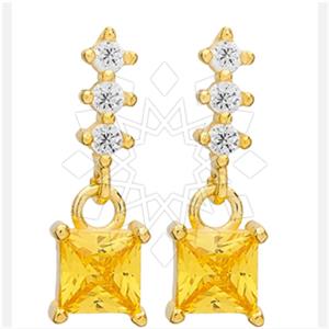 925 Sterling Silver Geometric Dangle Earrings