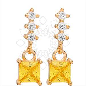 925 Sterling Silver Geometric Dangle Earrings