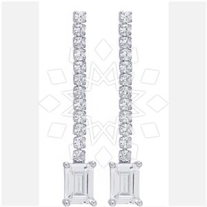925 Sterling Silver Geometric Dangle Earrings
