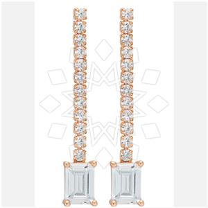 925 Sterling Silver Geometric Dangle Earrings