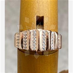 925 Sterling Silver Geometric Design Zirconia  Multi Gemstone Rings
