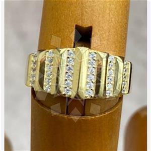 925 Sterling Silver Geometric Design Zirconia  Multi Gemstone Rings