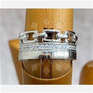 925 Sterling Silver Geometric Design Zirconia  Multi Gemstone Rings