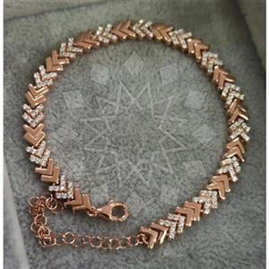 925 Sterling Silver Geometric Design Zirconia Tennis Bracelets