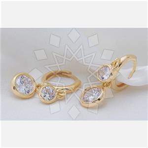 925 Sterling Silver Geometric Double Drop Earrings