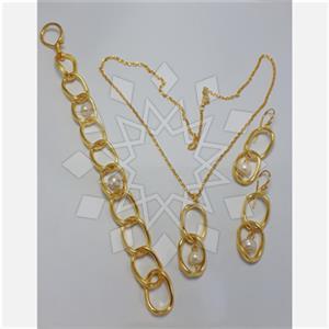 925 Sterling Silver Geometric Earrings Bracelet Necklace Sets