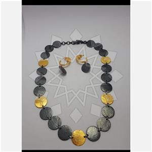 925 Sterling Silver Geometric Earrings Necklace Sets