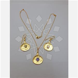 925 Sterling Silver Geometric Earrings Necklace Sets