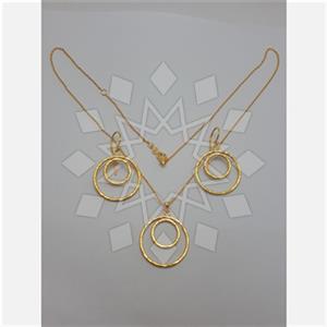 925 Sterling Silver Geometric Earrings Necklace Sets