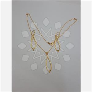 925 Sterling Silver Geometric Earrings Necklace Sets