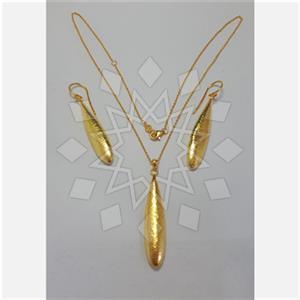 925 Sterling Silver Geometric Earrings Necklace Sets