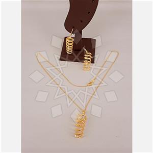 925 Sterling Silver Geometric Earrings Necklace Sets