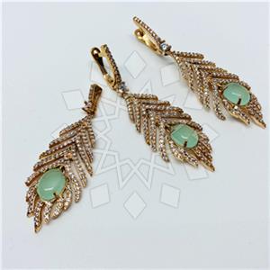 925 Sterling Silver Geometric Earrings Necklace Sets