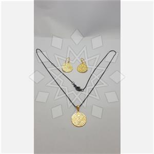 925 Sterling Silver Geometric Earrings Necklace Sets