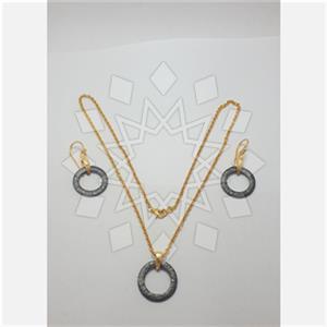 925 Sterling Silver Geometric Earrings Necklace Sets