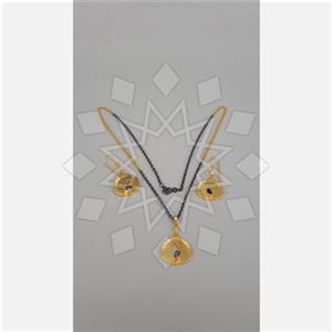 925 Sterling Silver Geometric Earrings Necklace Sets