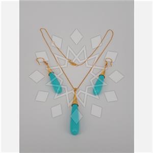 925 Sterling Silver Geometric Earrings Necklace Sets