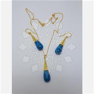 925 Sterling Silver Geometric Earrings Necklace Sets