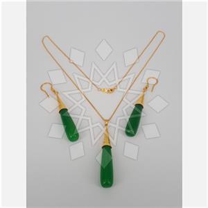 925 Sterling Silver Geometric Earrings Necklace Sets