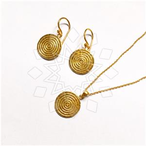 925 Sterling Silver Geometric Earrings Necklace Sets