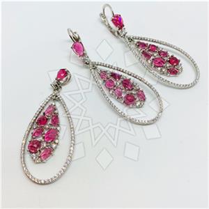 925 Sterling Silver Geometric Earrings Pendant Sets