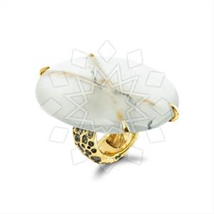 925 Sterling Silver Geometric Gemstone Rings