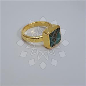 925 Sterling Silver Geometric Gemstone Rings