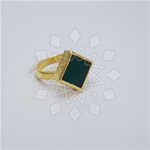 925 Sterling Silver Geometric Gemstone Rings