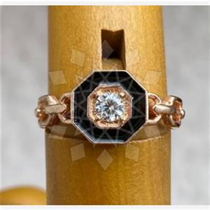 925 Sterling Silver Geometric Gemstone Rings
