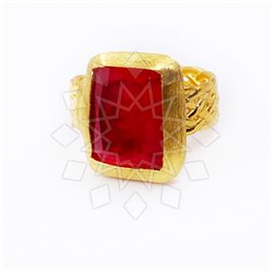 925 Sterling Silver Geometric Gemstone Rings
