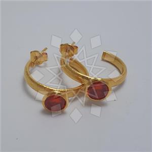 925 Sterling Silver Geometric Hoop Earrings