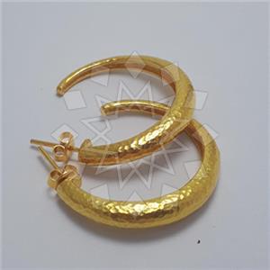 925 Sterling Silver Geometric Hoop Earrings