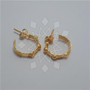 925 Sterling Silver Geometric Hoop Earrings