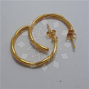 925 Sterling Silver Geometric Hoop Earrings