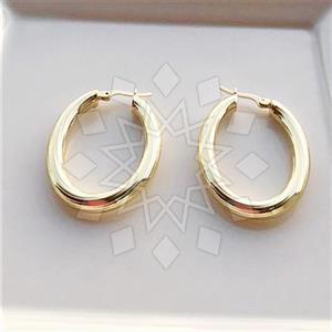 925 Sterling Silver Geometric Hoop Earrings