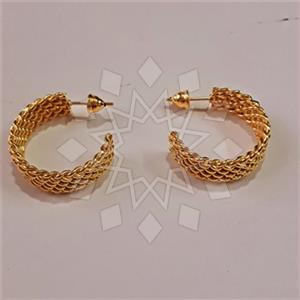 925 Sterling Silver Geometric Hoop Earrings