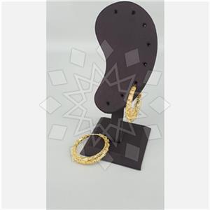 925 Sterling Silver Geometric Hoop Earrings